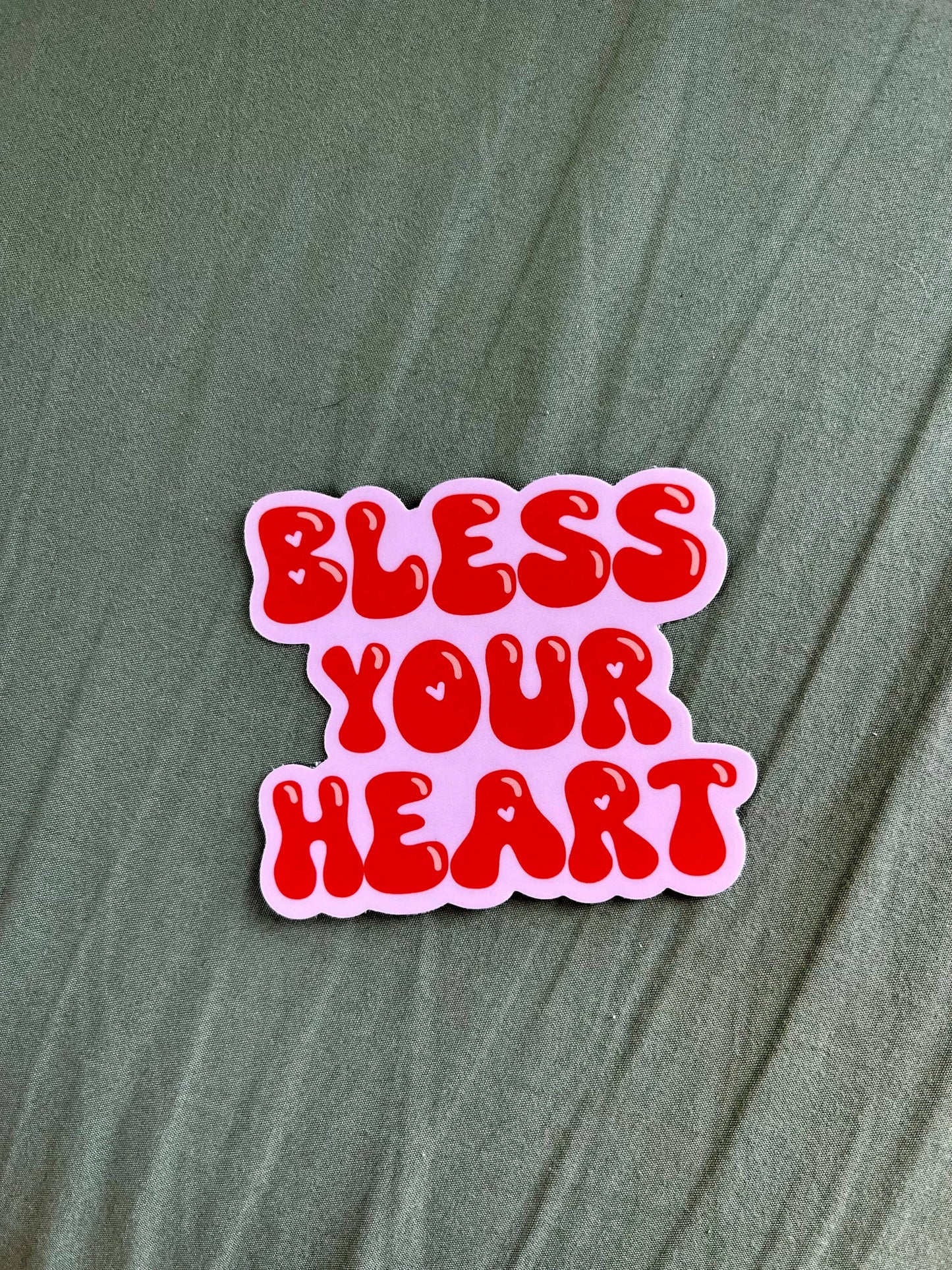 Bless Your Heart Funny Southern Saying Vinyl Sticker