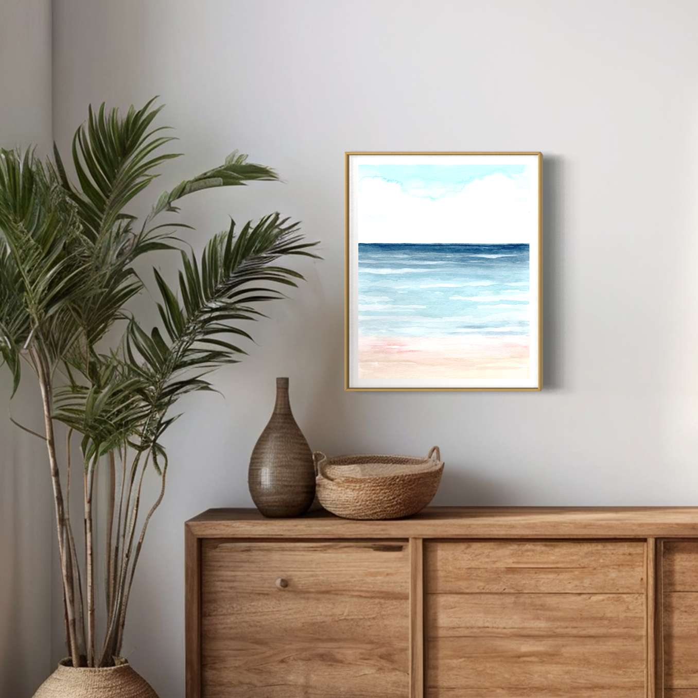 Calm Before the Storm Watercolor Art Print
