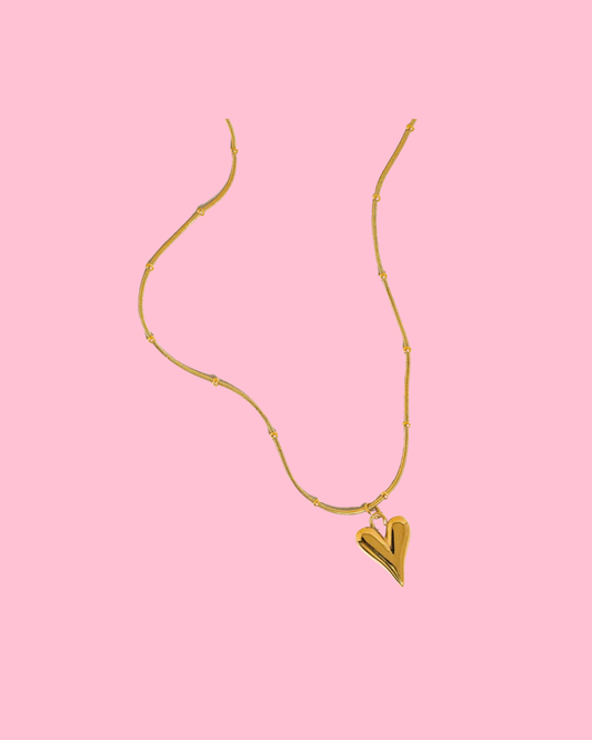 Bay 18K Gold Non-Tarnish Heart Necklace