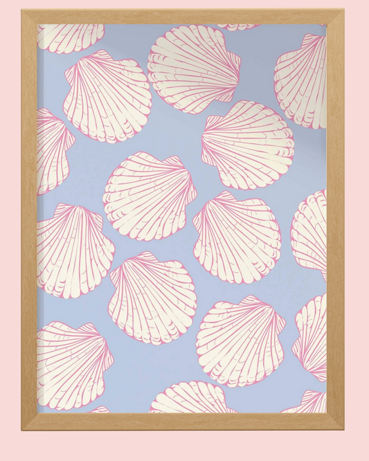 Seashells Pattern Print