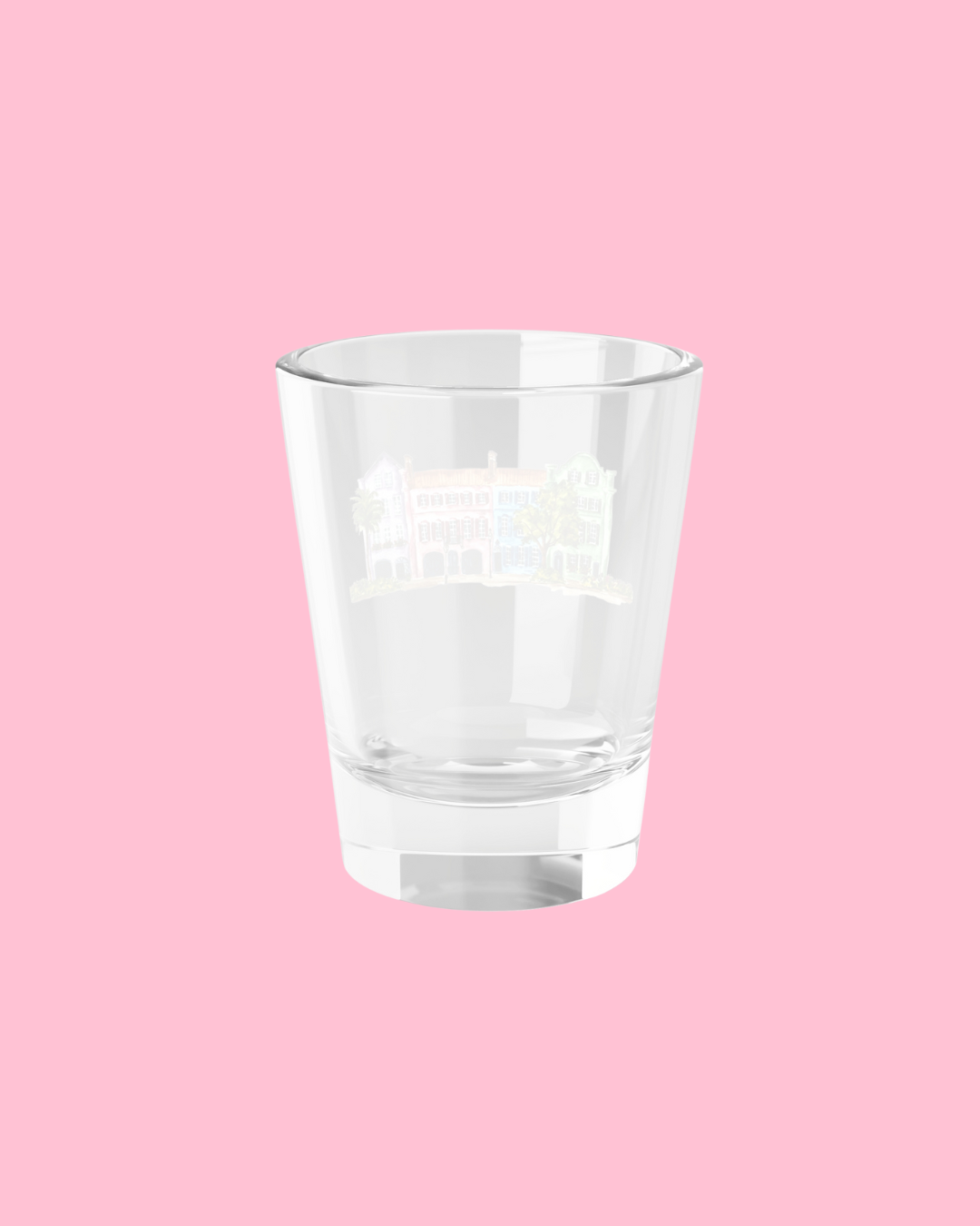 Rainbow Row 1.75oz Shot Glass