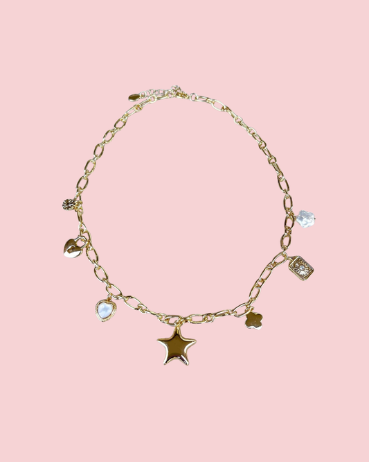 Puffy Star Charm Necklace
