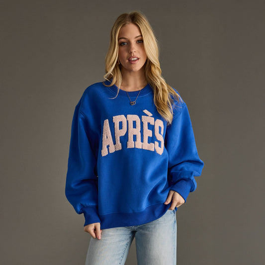 Blue & Lt. Pink Apres Sweatshirt