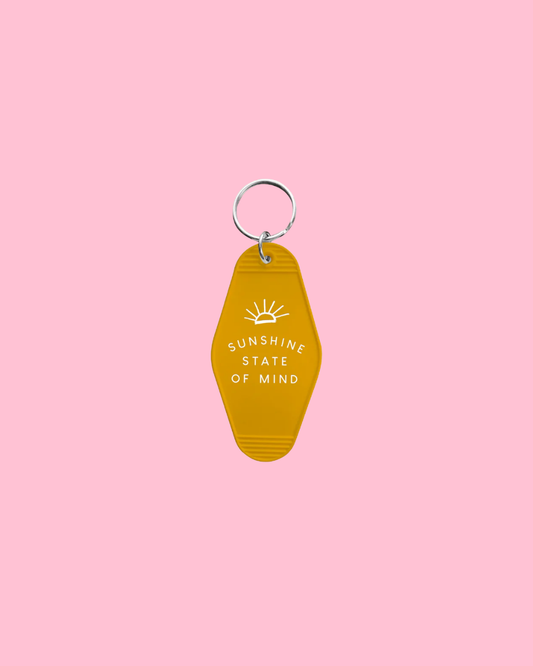 Sunshine State of Mind - Retro Hotel Keychain