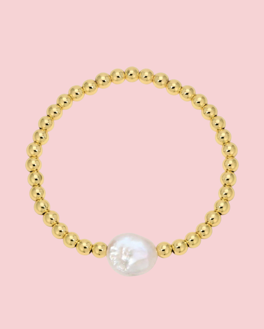 Beaded Bracelet With Baroque Pearl