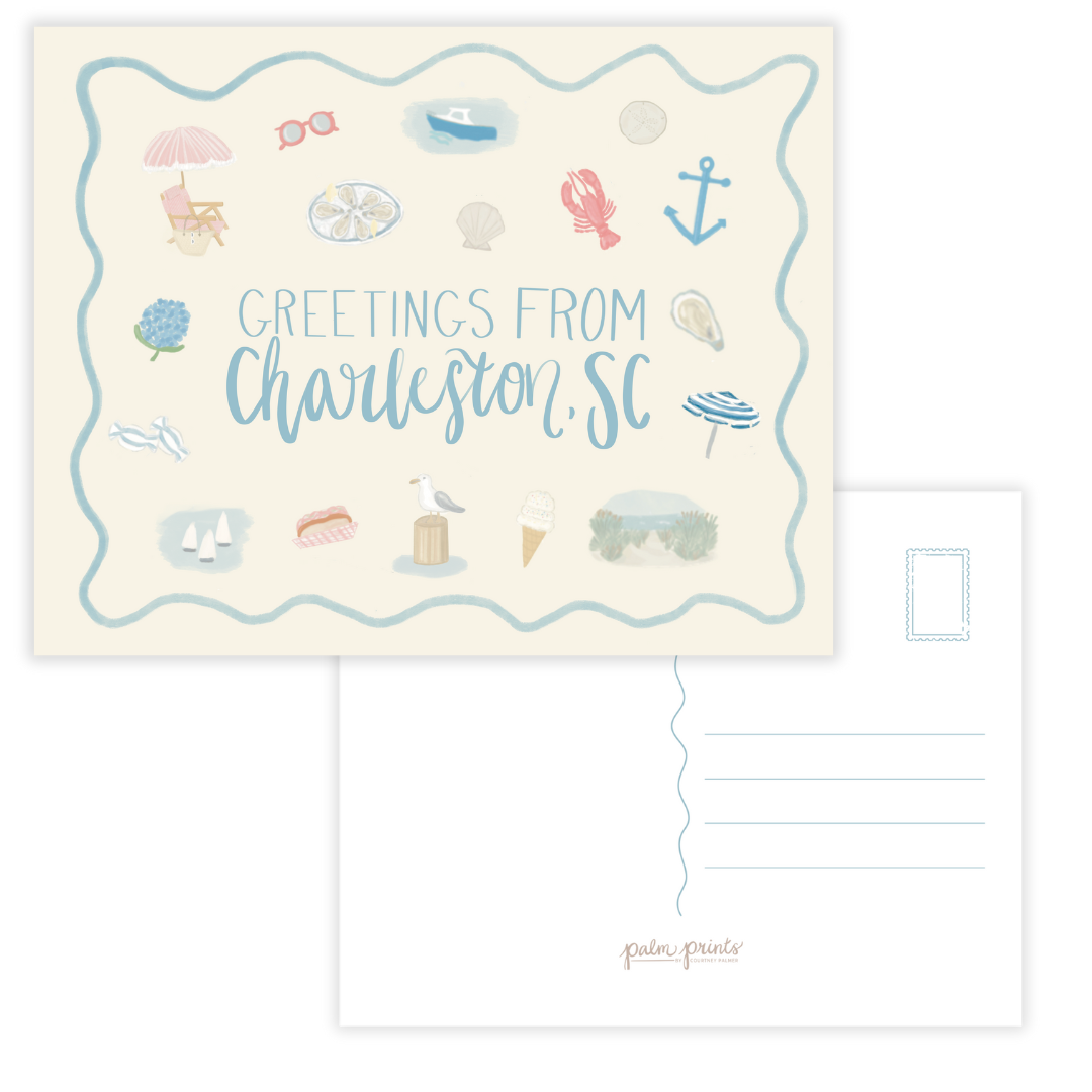 Greetings From Charleston South Carolina Postcard