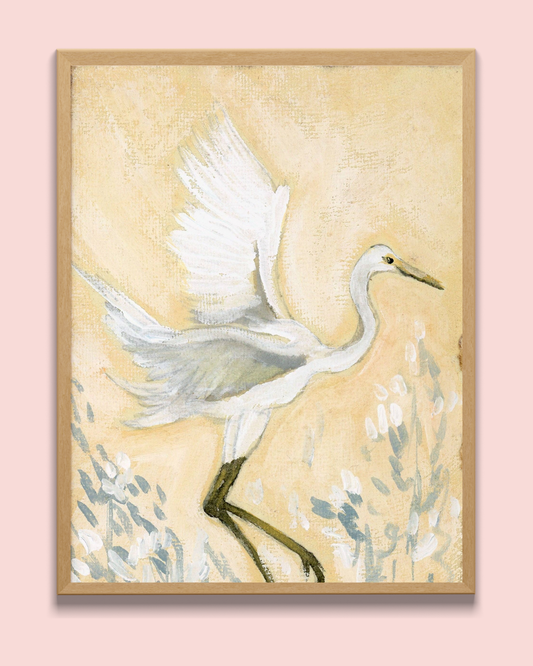 Constance, a Blue Heron Vertical Print