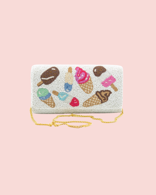 Ice Cream Beaded Bag