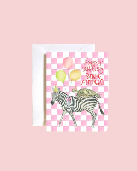 Party animal birthday card