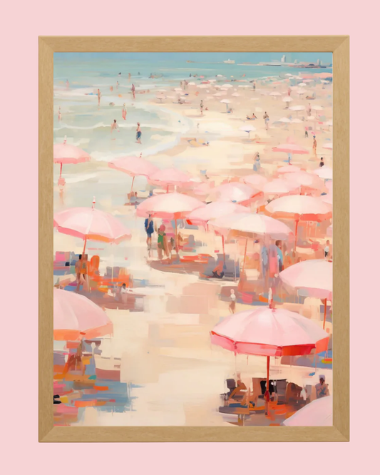 Pastel Umbrella Art Print