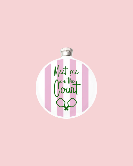 Meet Me On The Court 5oz Round Flask