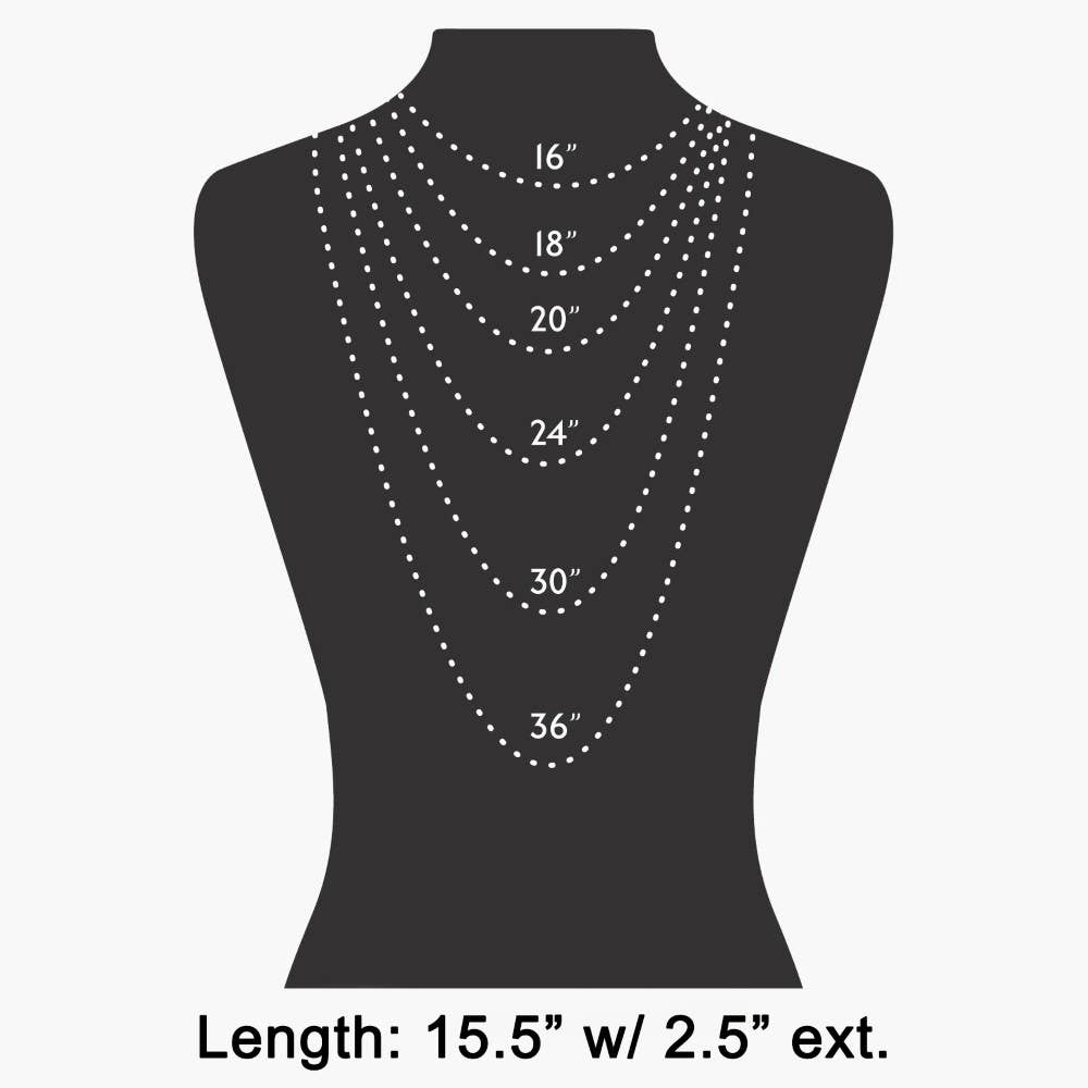 Dainty Multi Beaded Heart Charm Necklace