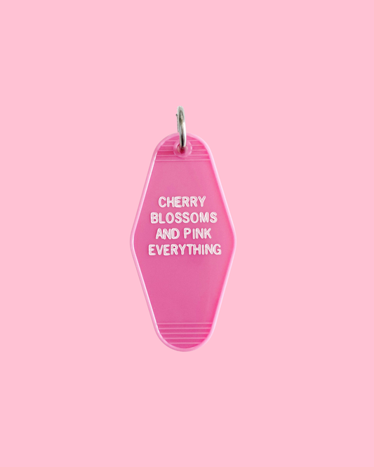 Cherry Blossoms Motel Keychain