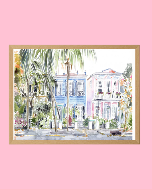 Esplanade Disco Watercolor Fine Art Print