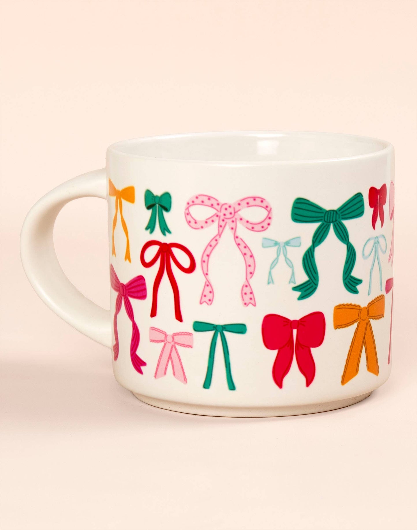 Ribbon Coquette Bows Mug - Cream