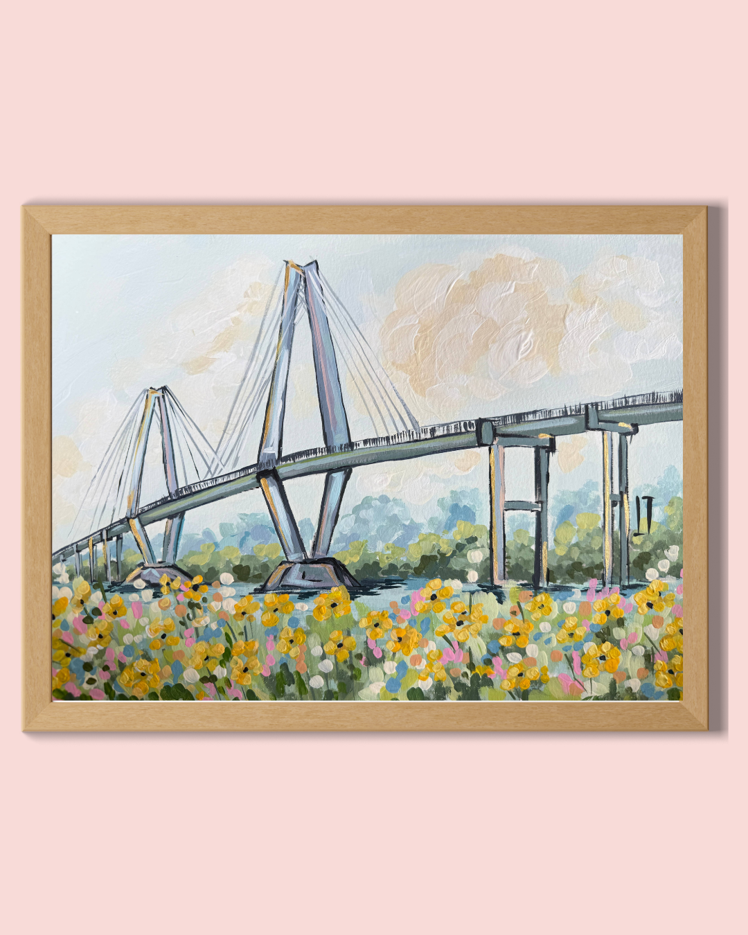 Blooms and Bridges : Charleston Inspired Print