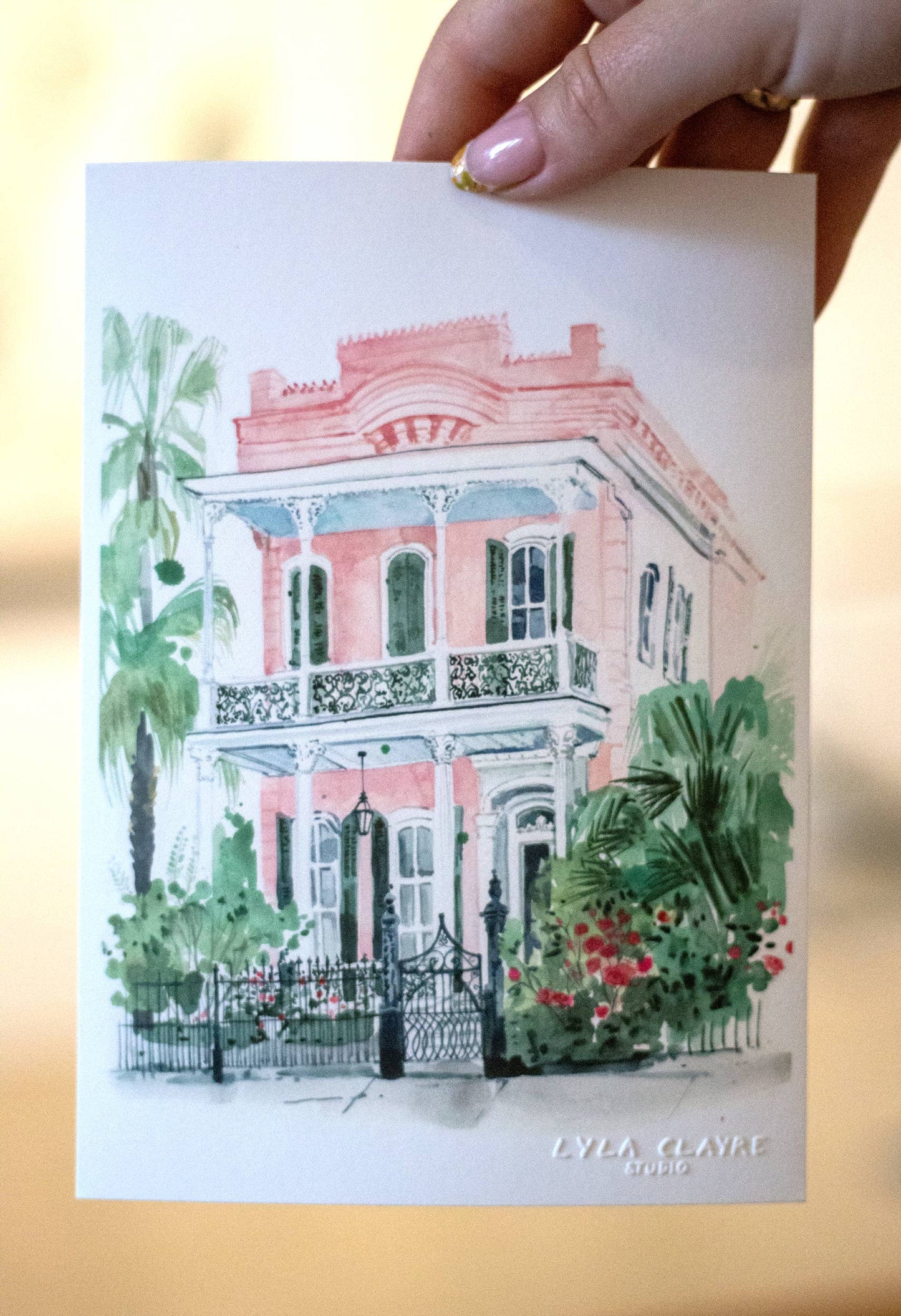 Uptown Pink Watercolor Fine Art Print