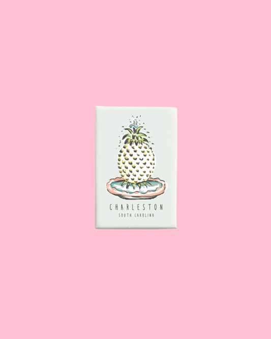 Charleston Pineapple Fountain Magnet