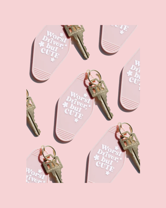 Worst Driver, but Cute | Motel Keychain