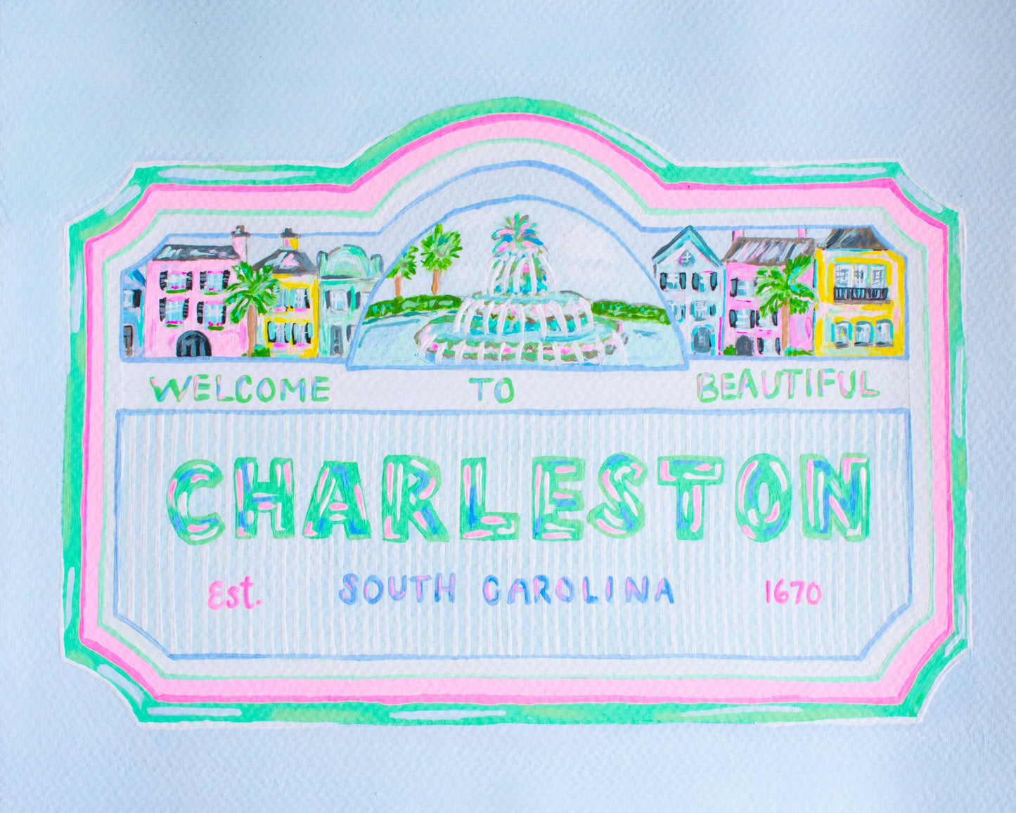 Charleston Sign Print