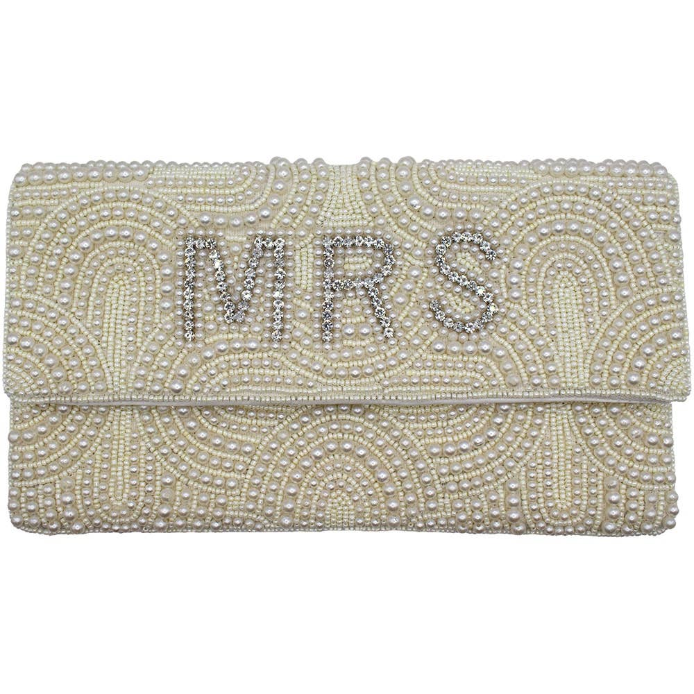 MRS BRIDAL BEADED CLUTCH