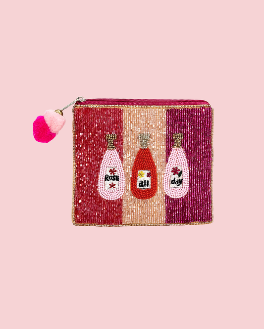ROSE ALL DAY BEADED COIN POUCH