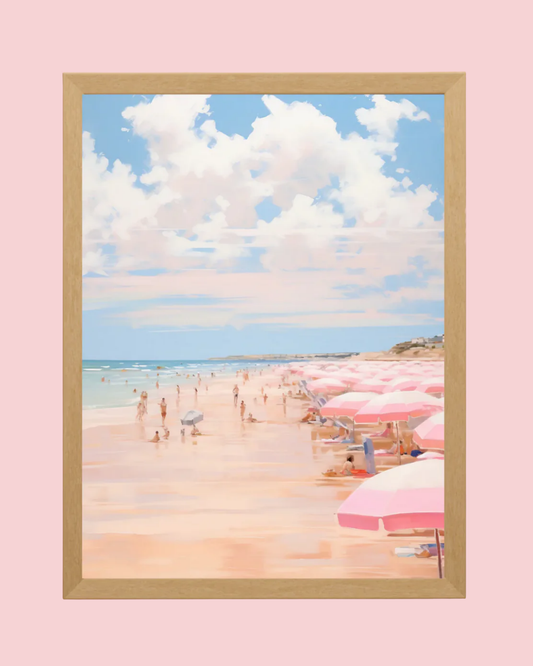 Pastel Beach Art Print