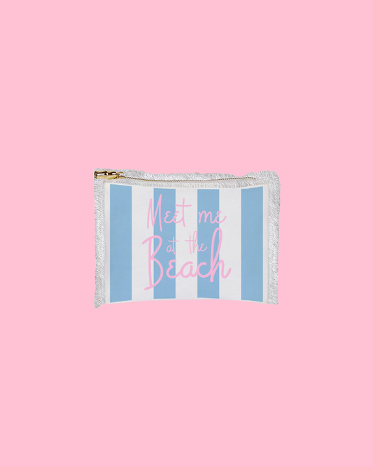 Fringe Flat Zip - Meet Me at the Beach (Blue)