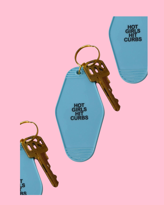 Hot Girls Hit Curbs | Motel Keychain