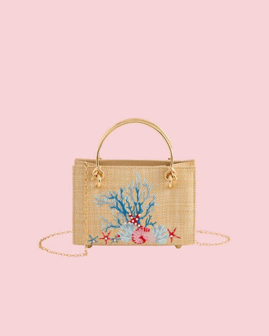 LEILA MINI BAG,NATURAL