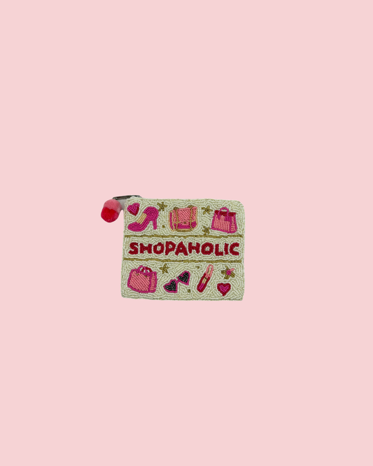 Shopaholic Beaded Coin Pouch