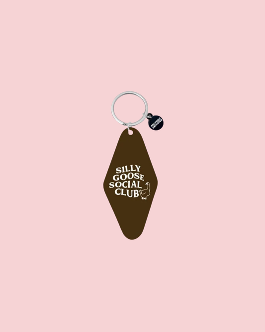 Silly Goose Social Club Printed Keychain