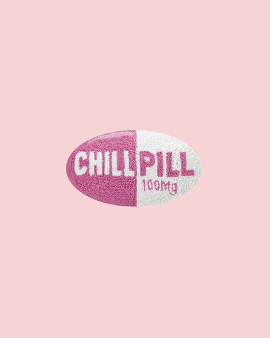 Chill Pill Hot Pink Hook Pillow