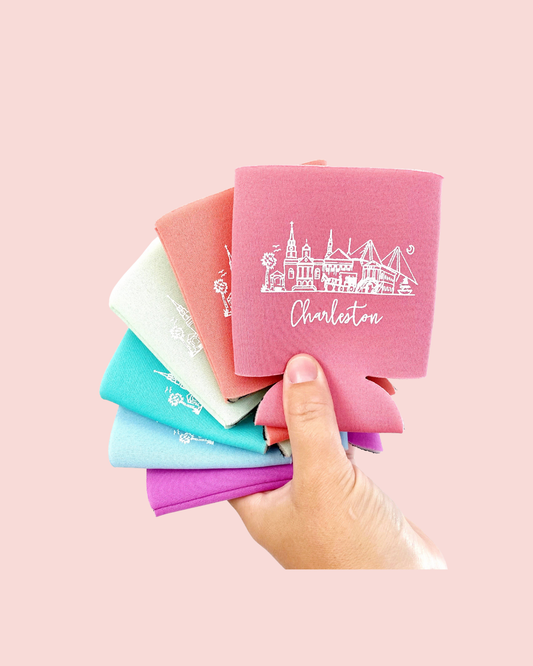 Charleston Rainbow Row Can Holder