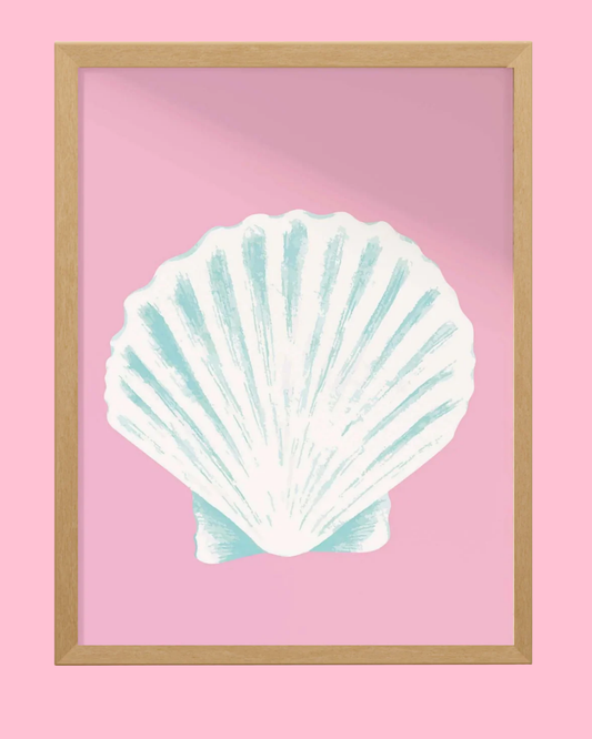 Pink Seashell Print
