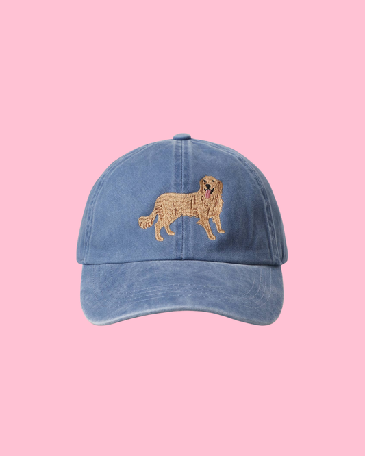 GOLDEN RETRIEVER Embroidery Cotton Baseball Cap