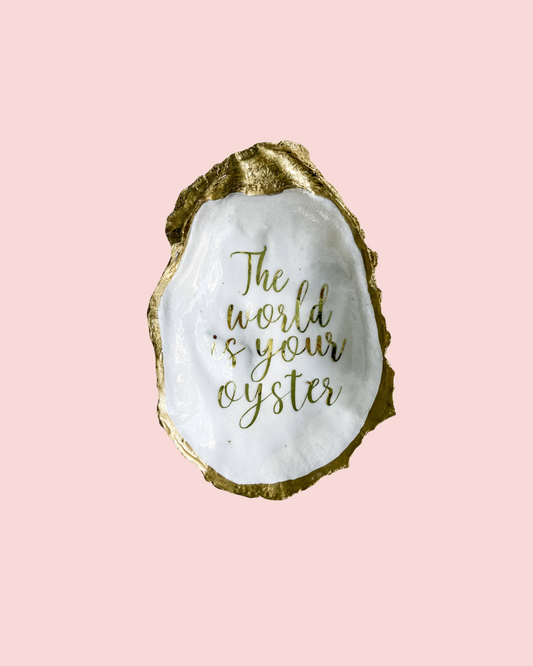 The World is Your Oyster Ring Dish