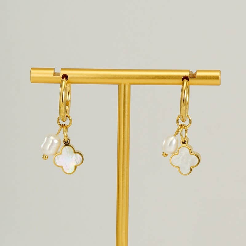 18K Stainless Steel Tarnish Free Waterproof Hoop