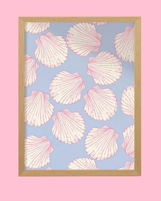 Seashells Pattern Print