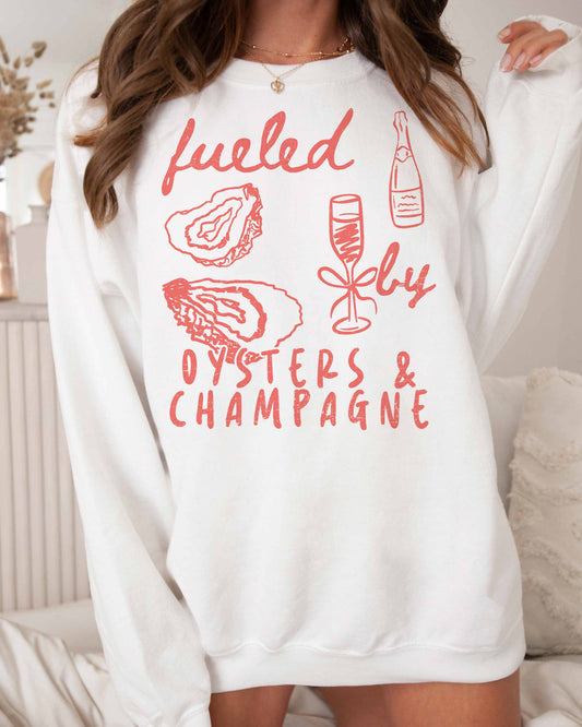 Oysters & Champagne Oversized Sweatshirt
