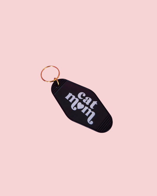Cat Mom Keychain