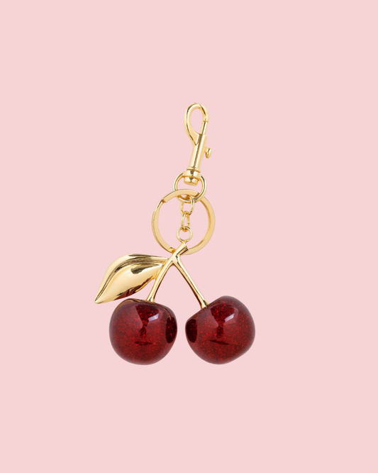 Glossy Cherry Bag Charm