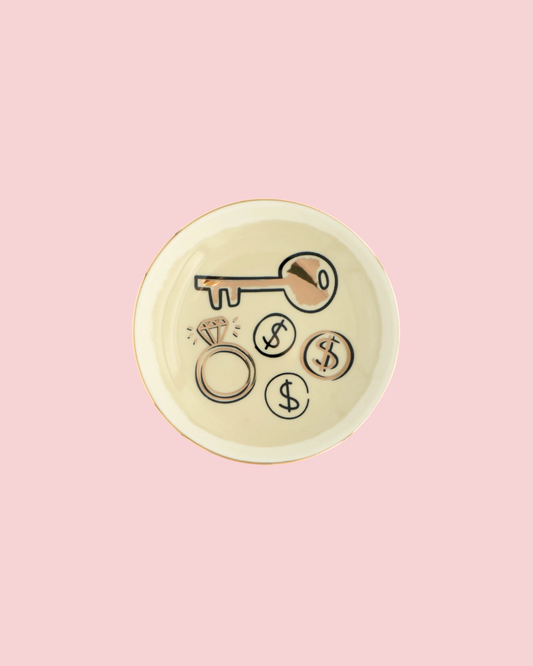 Round Trinket Tray Bling Ring