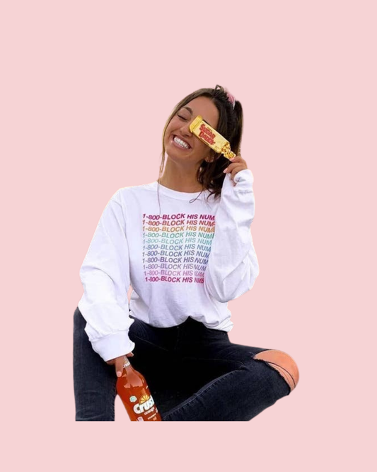 Block His Number Sweatshirt