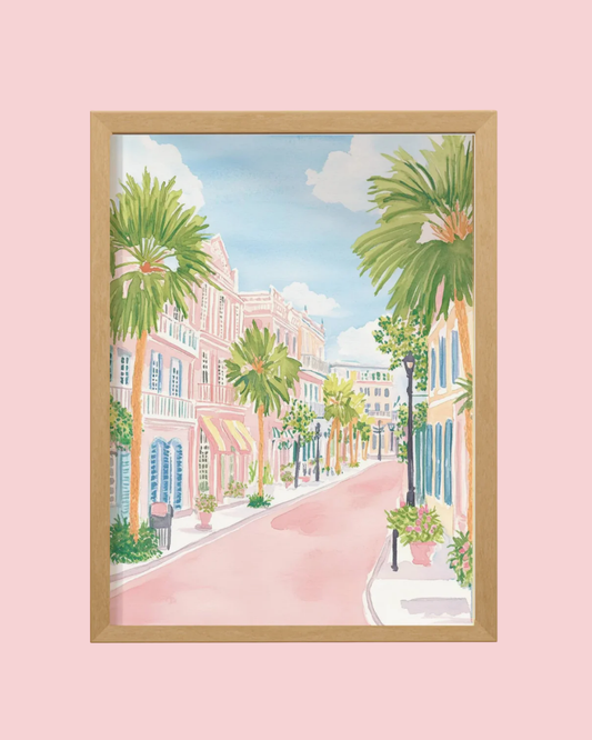 Charleston Street Art Print