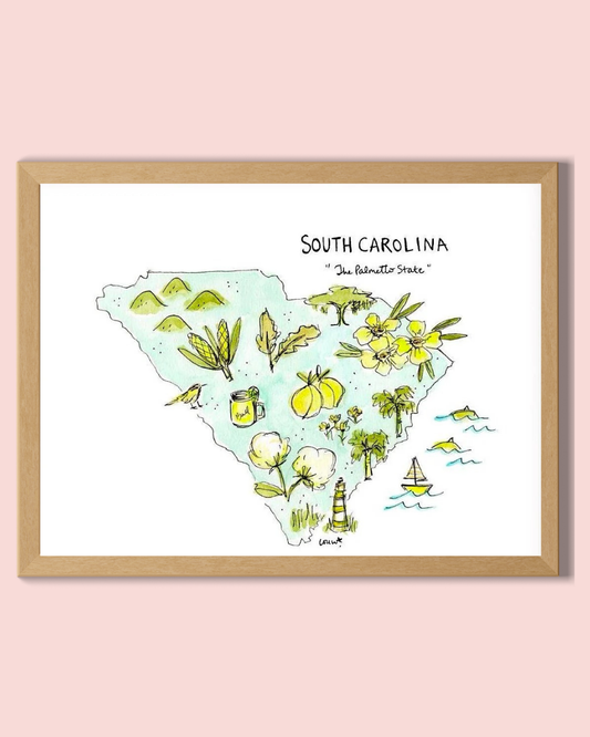 South Carolina State Map