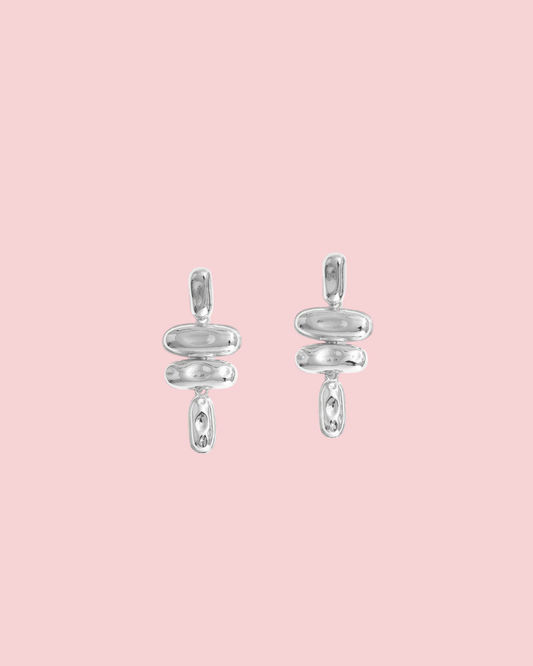 14K Gold Dipped Geometric Drop Earrings