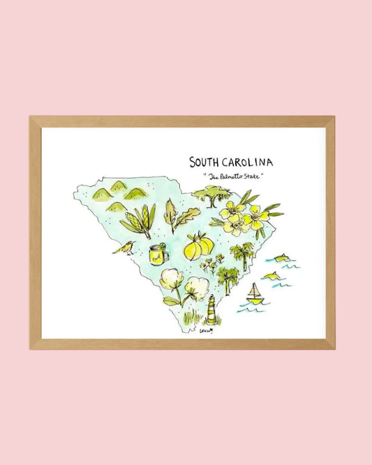 South Carolina State Map