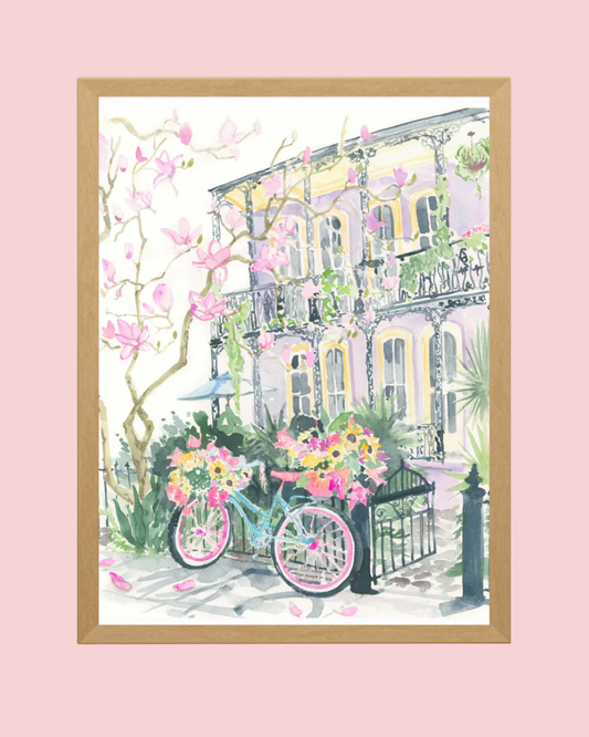 Easter Basket Watercolor Fine Art Print