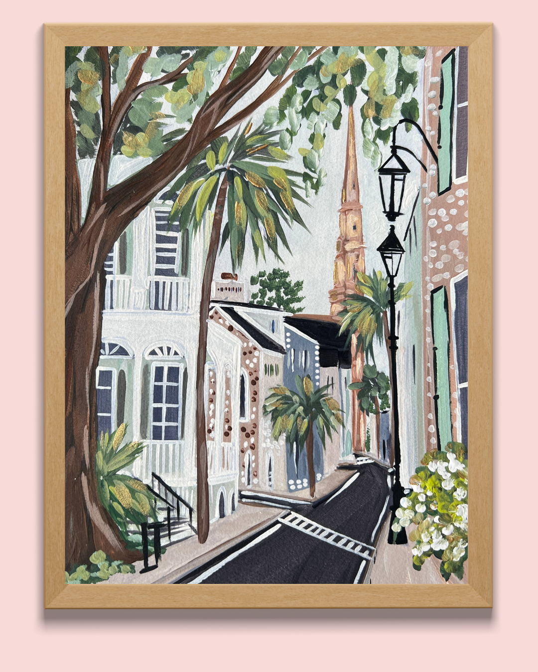 Church in the Distance : Charleston Inspired Print